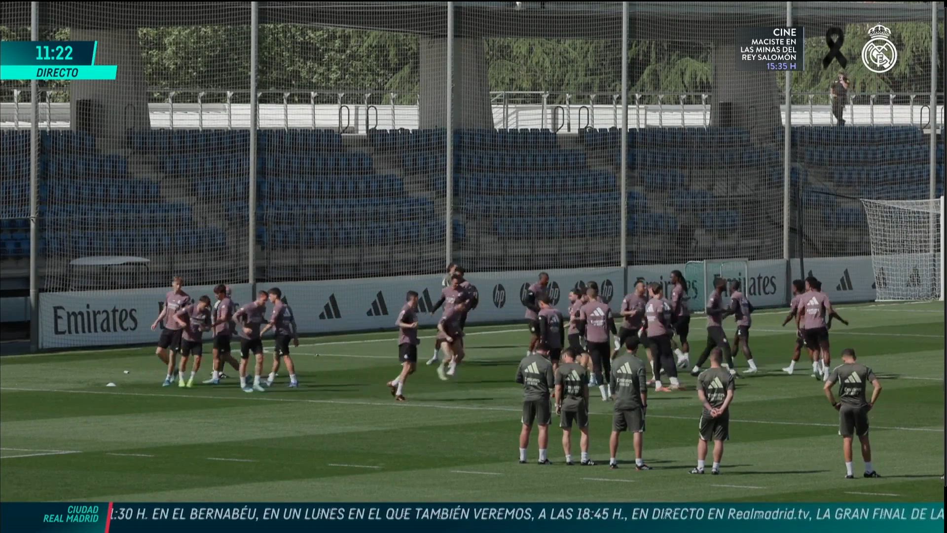 Entrenamiento completo del Real Madrid previo al partido contra el ...