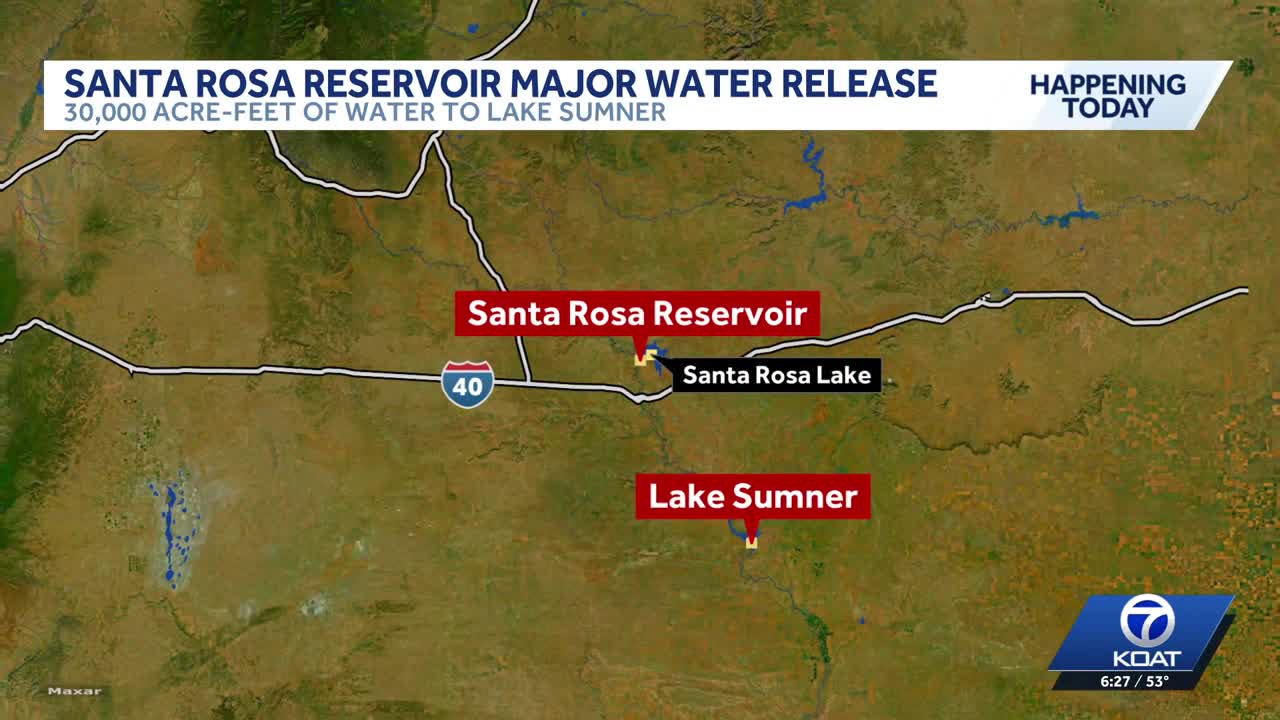 Santa Rosa Lake to drop 11 feet in water release