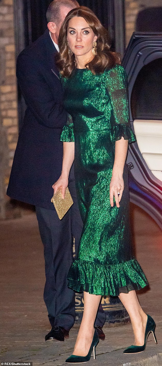 the vampire's wife green dress Kate Middleton wearing The Vampire's Wife Green Falconetti Dress