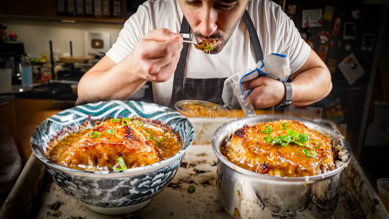 Slow-cooked French onion soup that warms up Easter meals