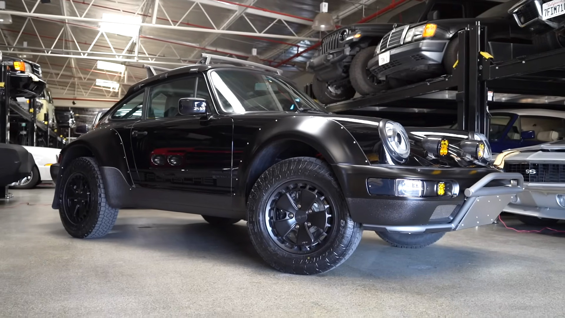 This sports car was turned into an off-road build