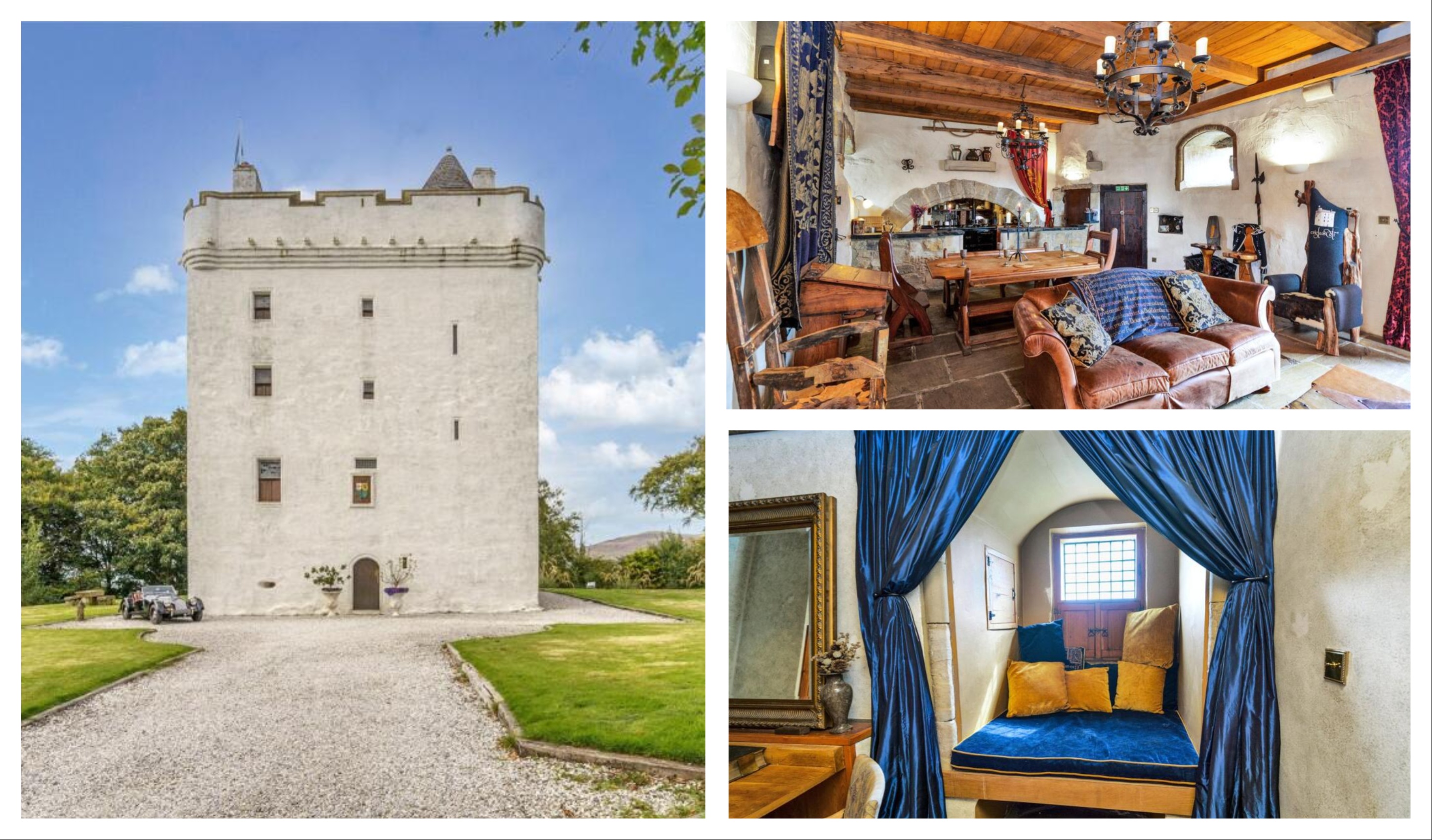 15th century Scottish castle with Robert the Bruce link on market for £1m