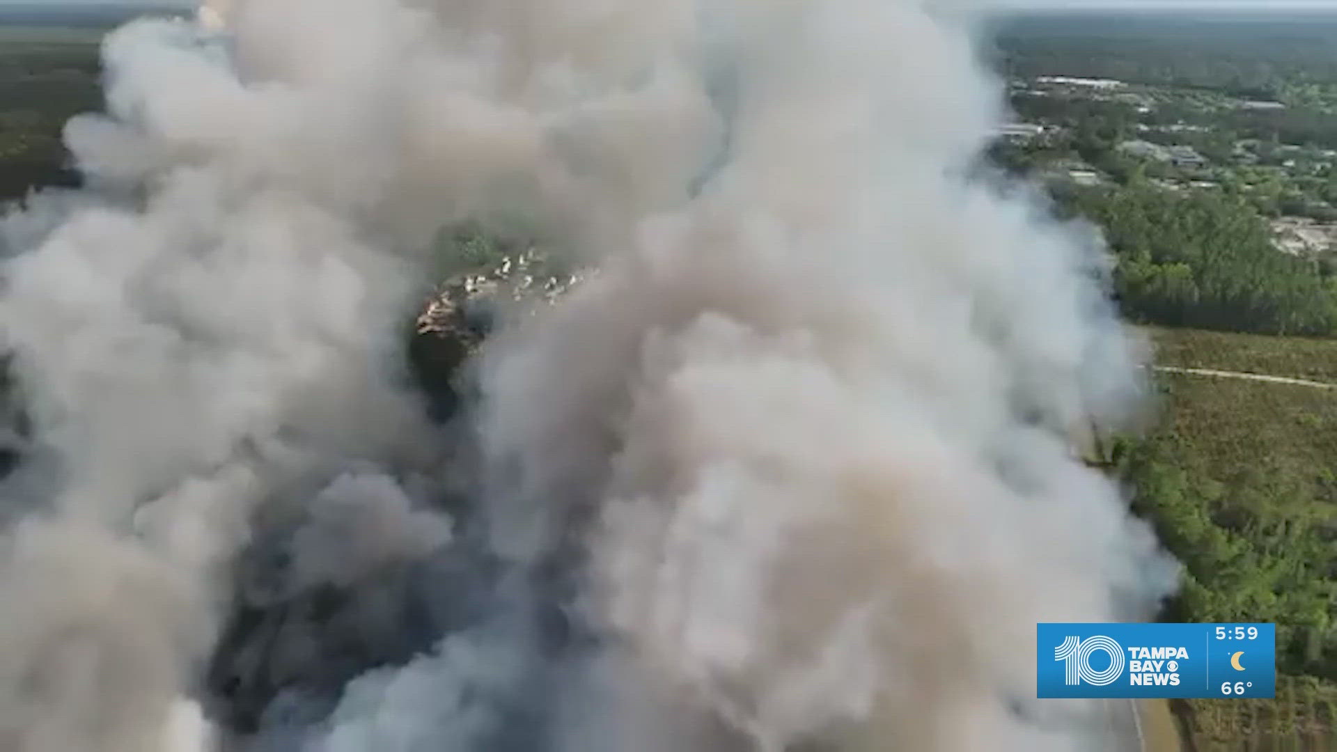 Two separate brush fires in Gainesville are causing smoky conditions in ...