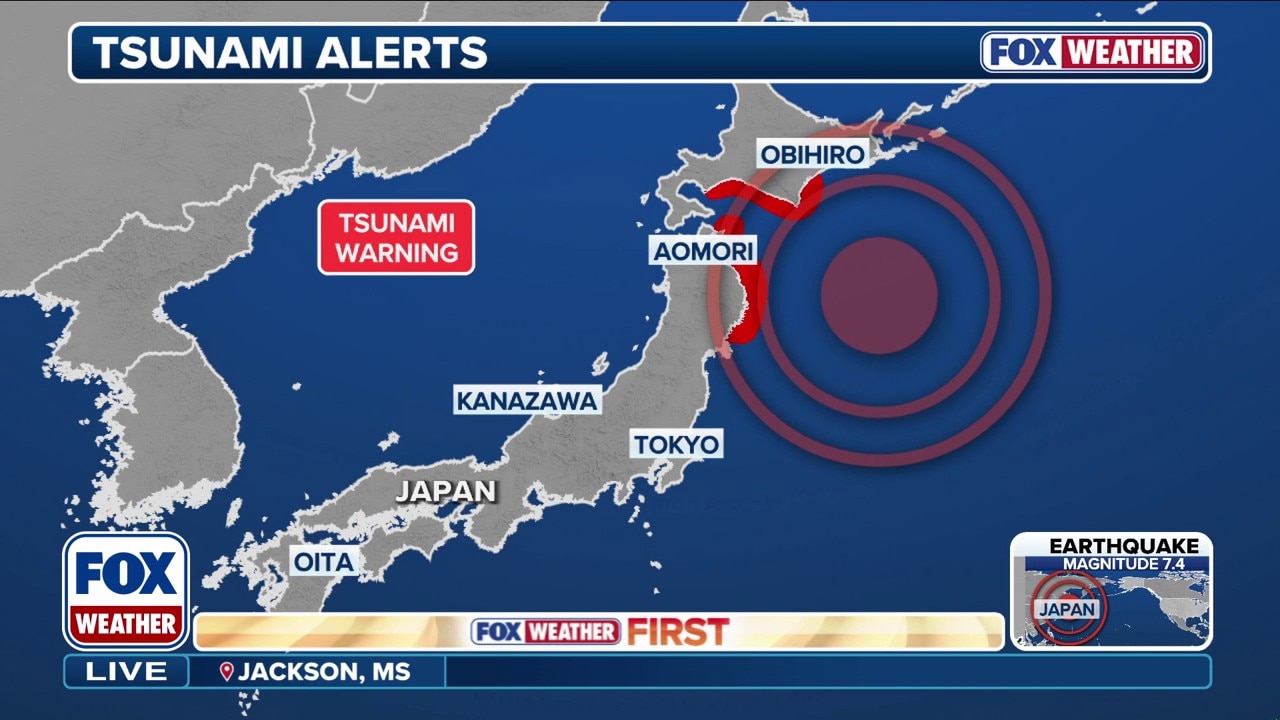 Magnitude 7.4 earthquake rattles Miyako, Japan, triggering tsunami