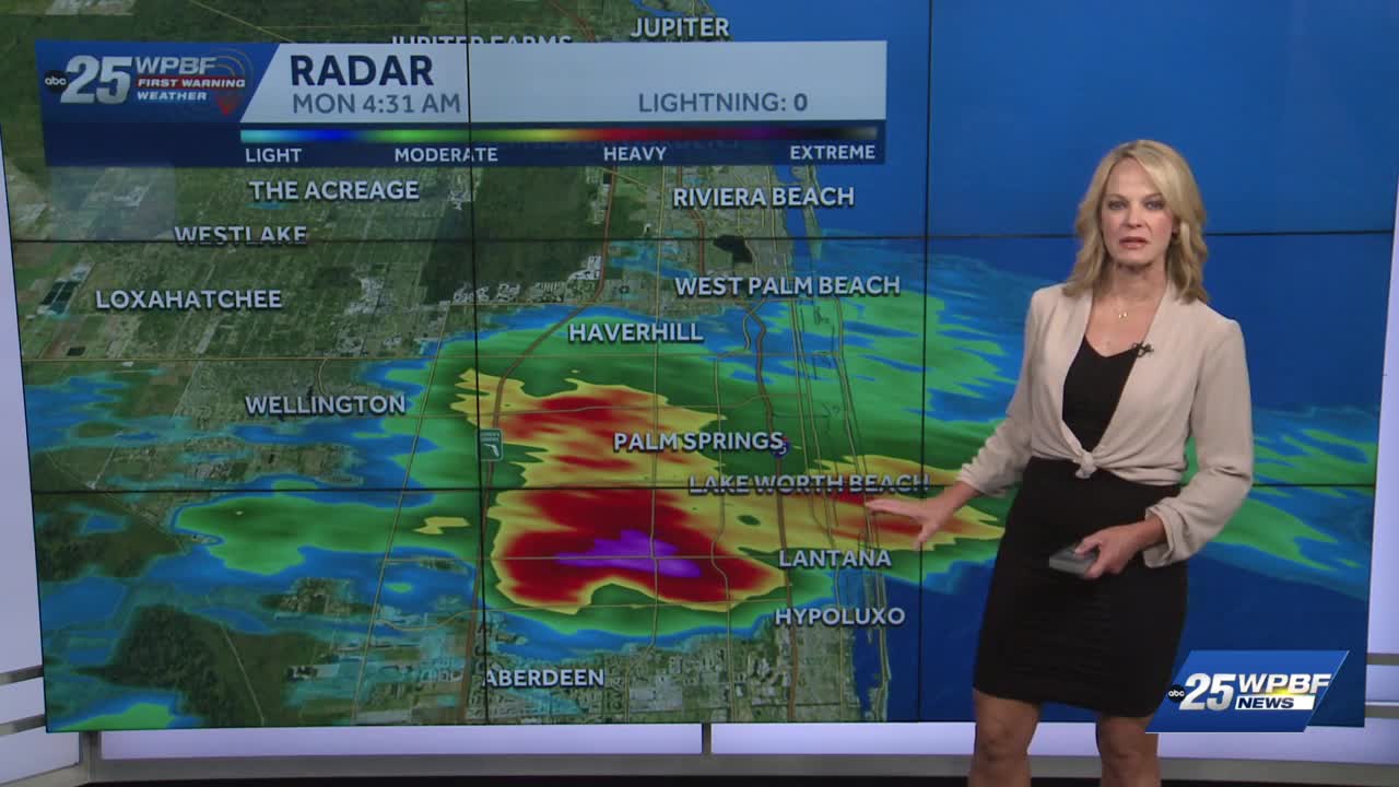 Scattered storms for South Florida today