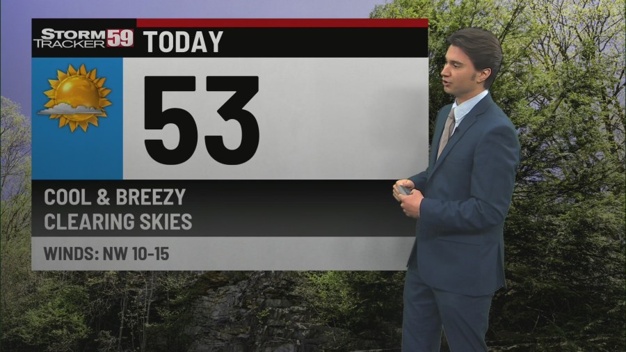 Chilly temps today and tonight with warmer weather on the way