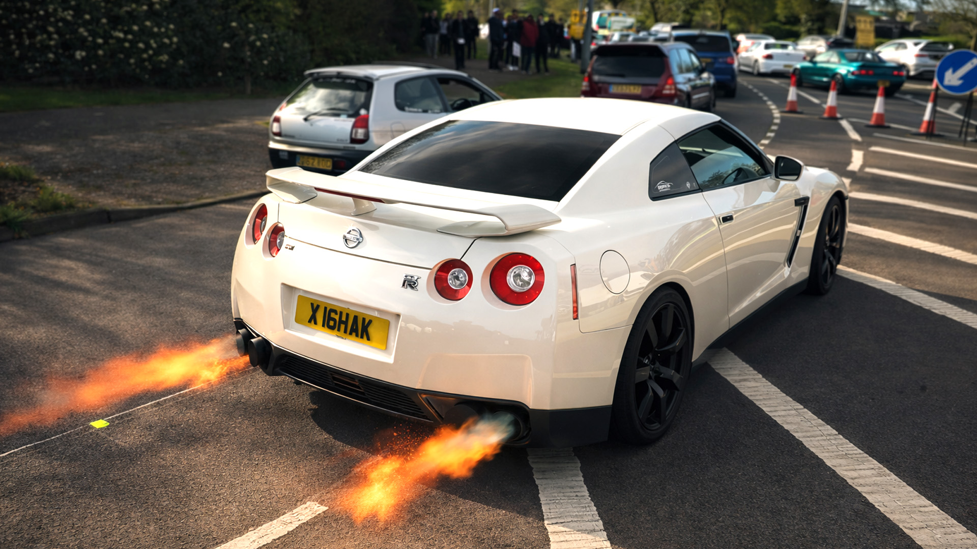 Flaming GTR Causes Drama at the Worlds Biggest Car Show