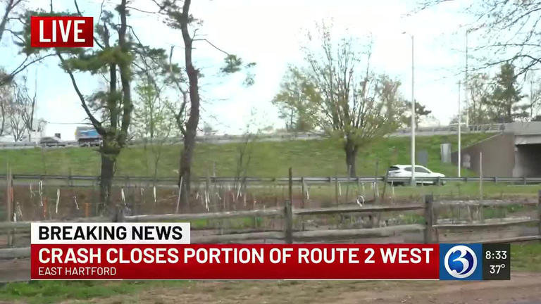 Route 2 in East Hartford reopens following closure for serious crash