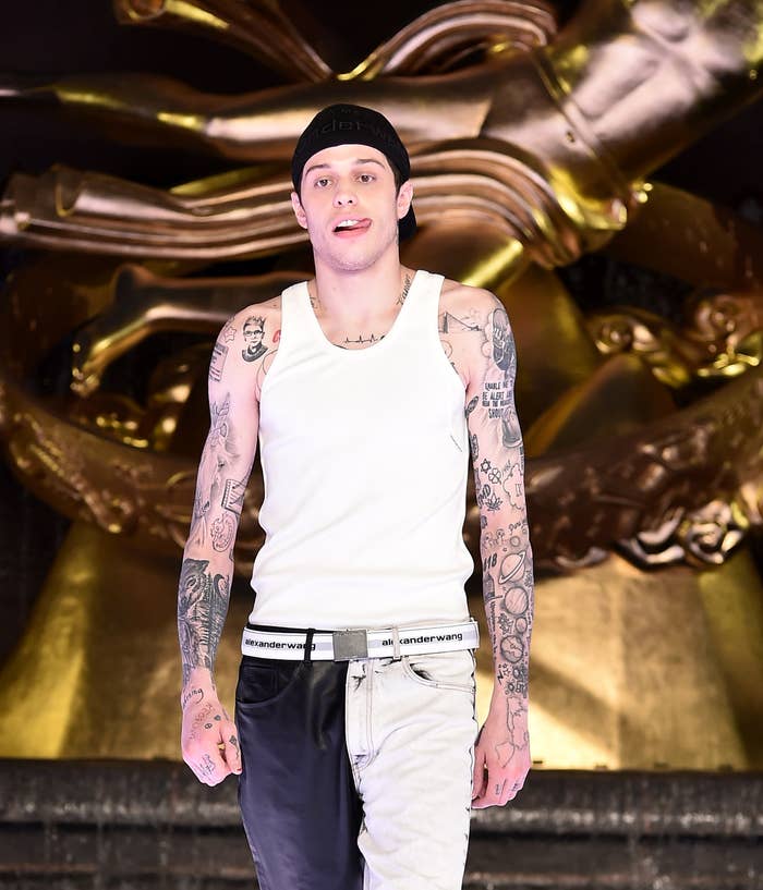 Pete Davidson showed off his almost-bare arms after spending six years ...