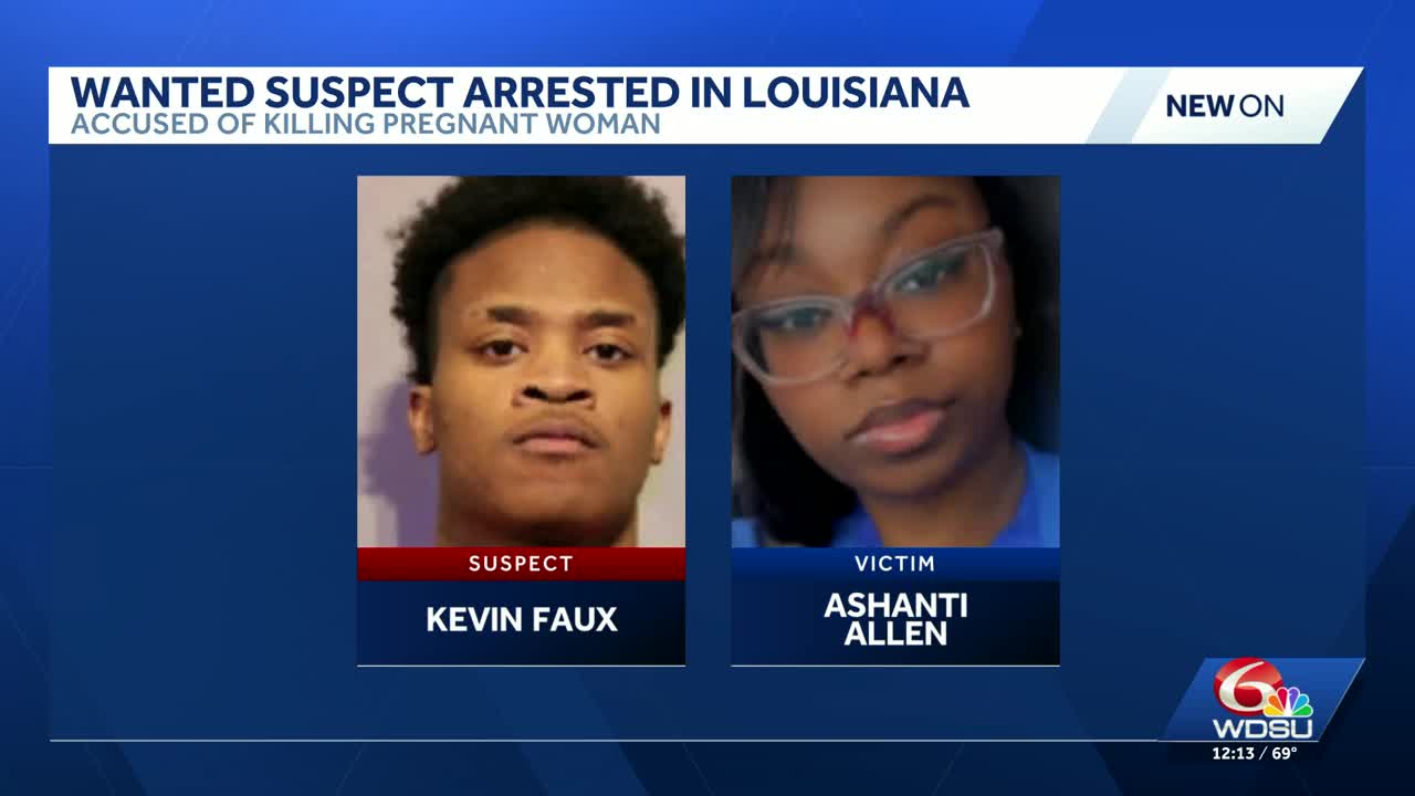 Texas man accused of murdering preganant woman arrested in Jefferson Parish