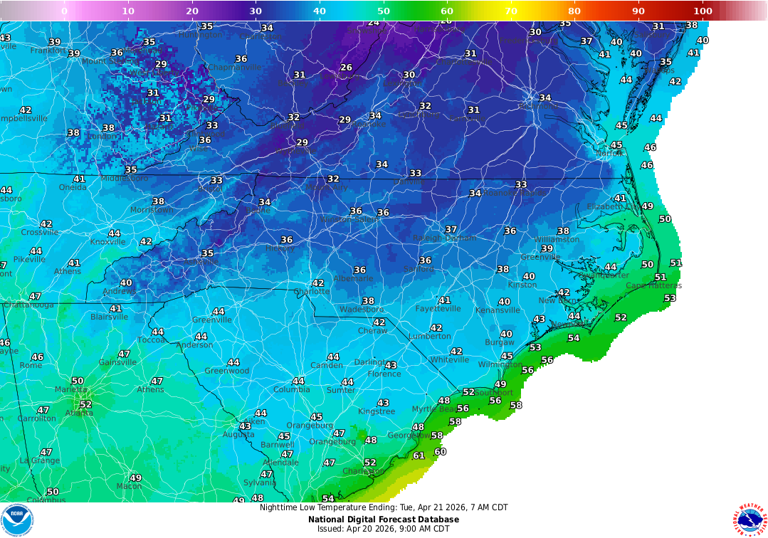 Late-season frost to hit NC. How cold it'll get, how to protect plants