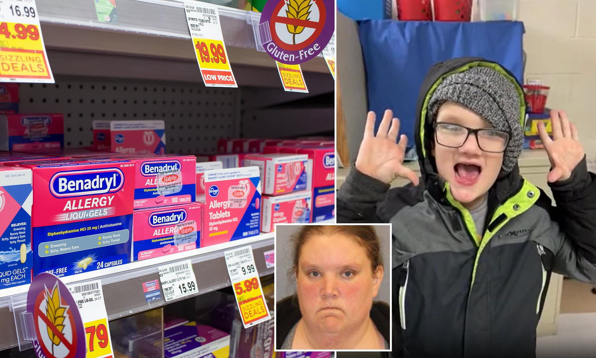 Tragedy after mother gave son, 10, huge dose of Benadryl for behavioral ...
