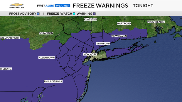 Colder weather returns to NYC area with sub-freezing temperatures in ...
