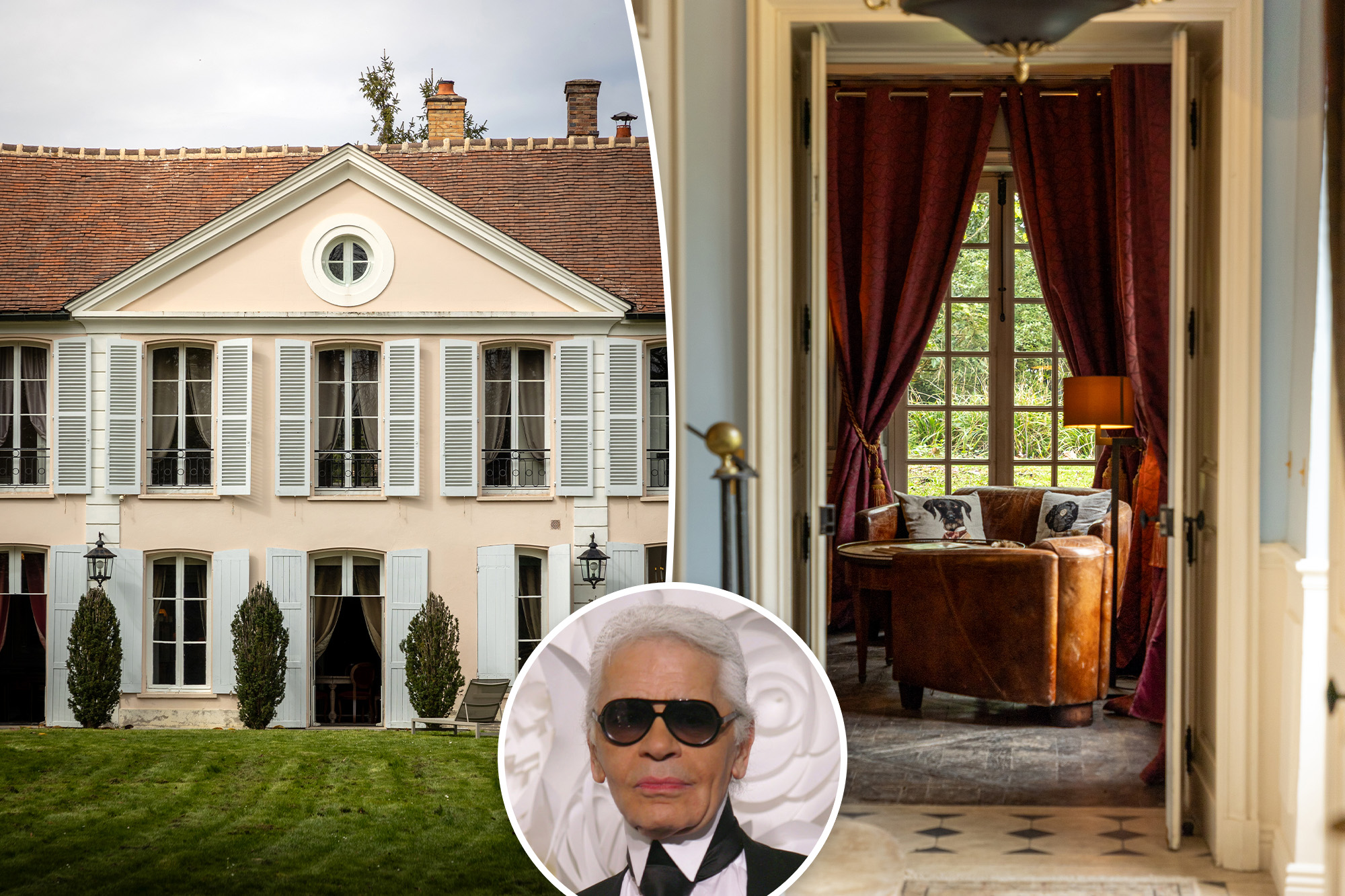 Karl Lagerfeld's former estate near Paris lists for $3.17M with charming old-world touches intact