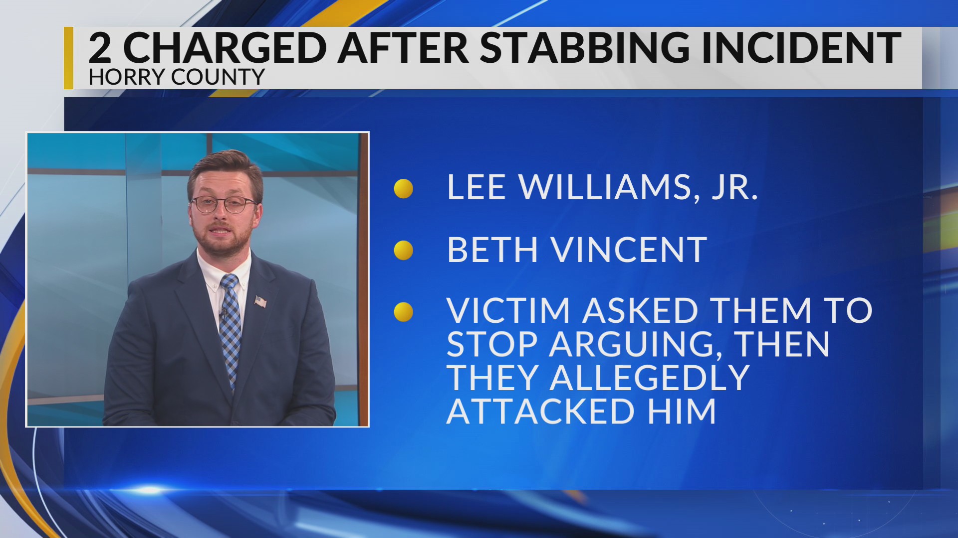 Man, woman charged in stabbing near Coastal Carolina University, police say