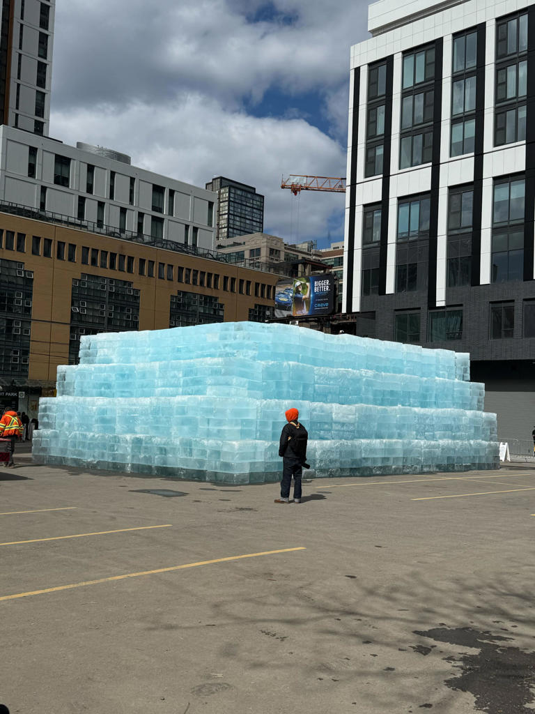 Drake teases new album with massive ice structure in the middle of ...