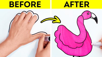 Creative drawing techniques for beginners | Fun DIY art ideas