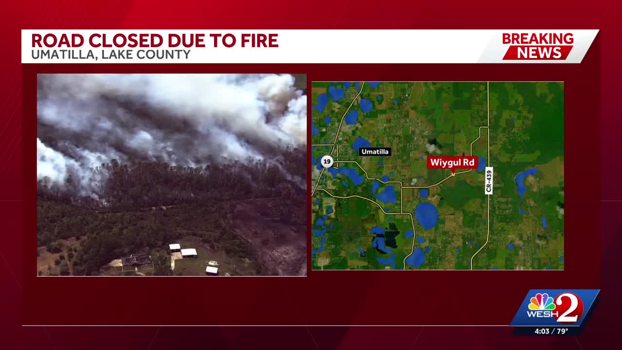 Brush fire in Lake County grows to 122 acres, prompts road closure