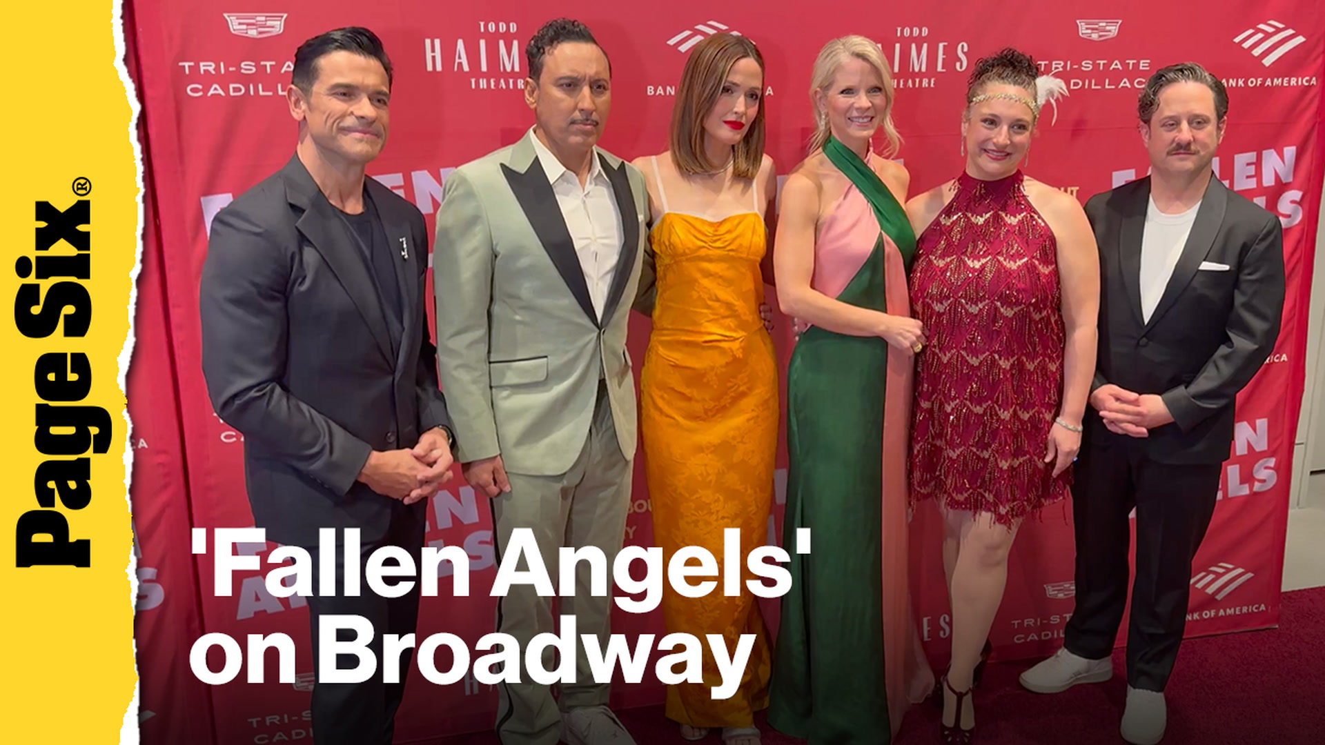 Rose Byrne, Kelli O'Hara and Mark Consuelos star in 'Fallen Angels ...