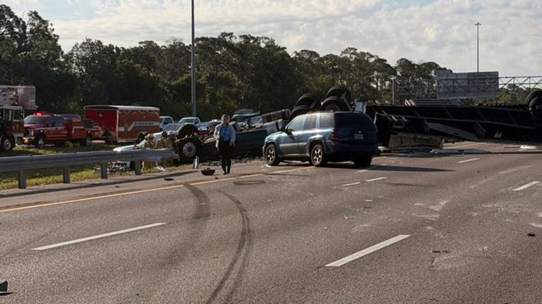Semi-truck driver killed in hit-and-run crash on I-75 in Manatee County ...