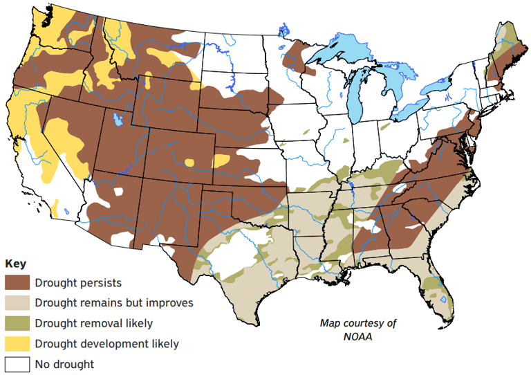 Texas statewide drought reaches lowest value in 2 months as Texas ...