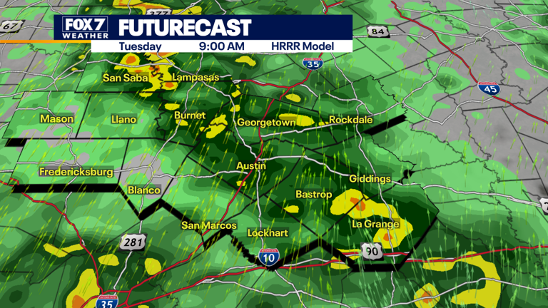 Austin weather: Several rounds of rain and storms