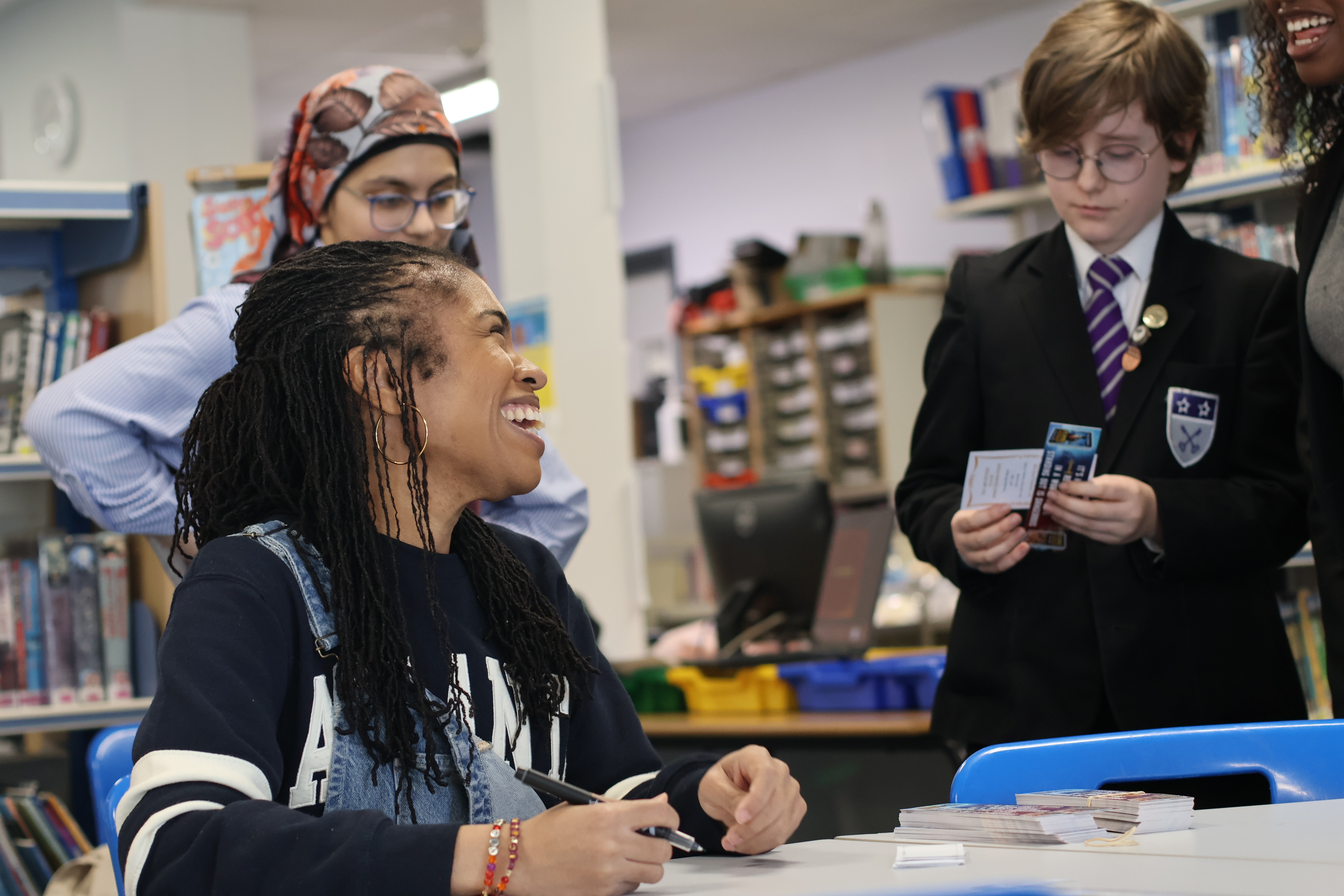 Bestselling author Angie Thomas inspires students at Jack Hunt Academy