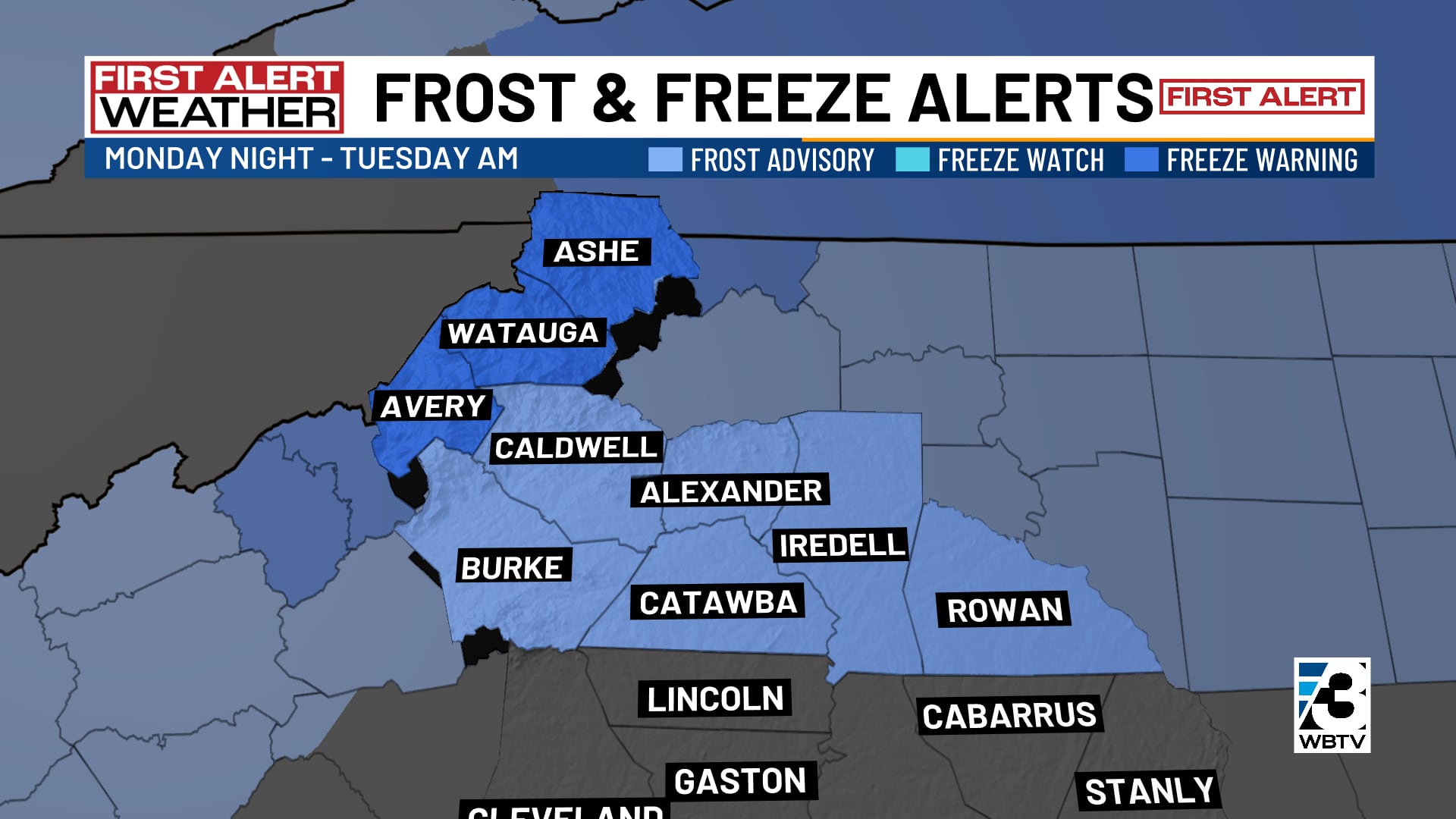 Freeze warnings, frost advisories issued in North Carolina mountains ...