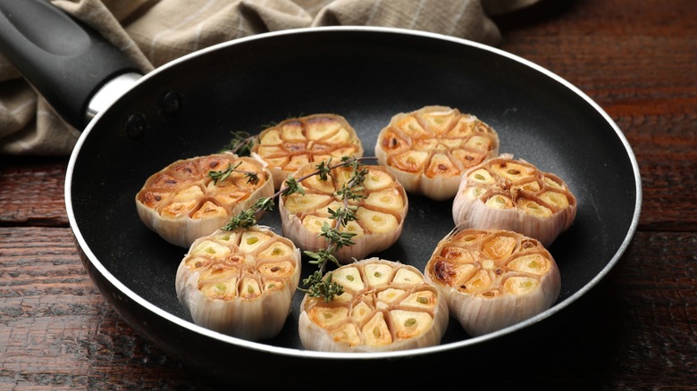 The absolute best time to add garlic to your pan
