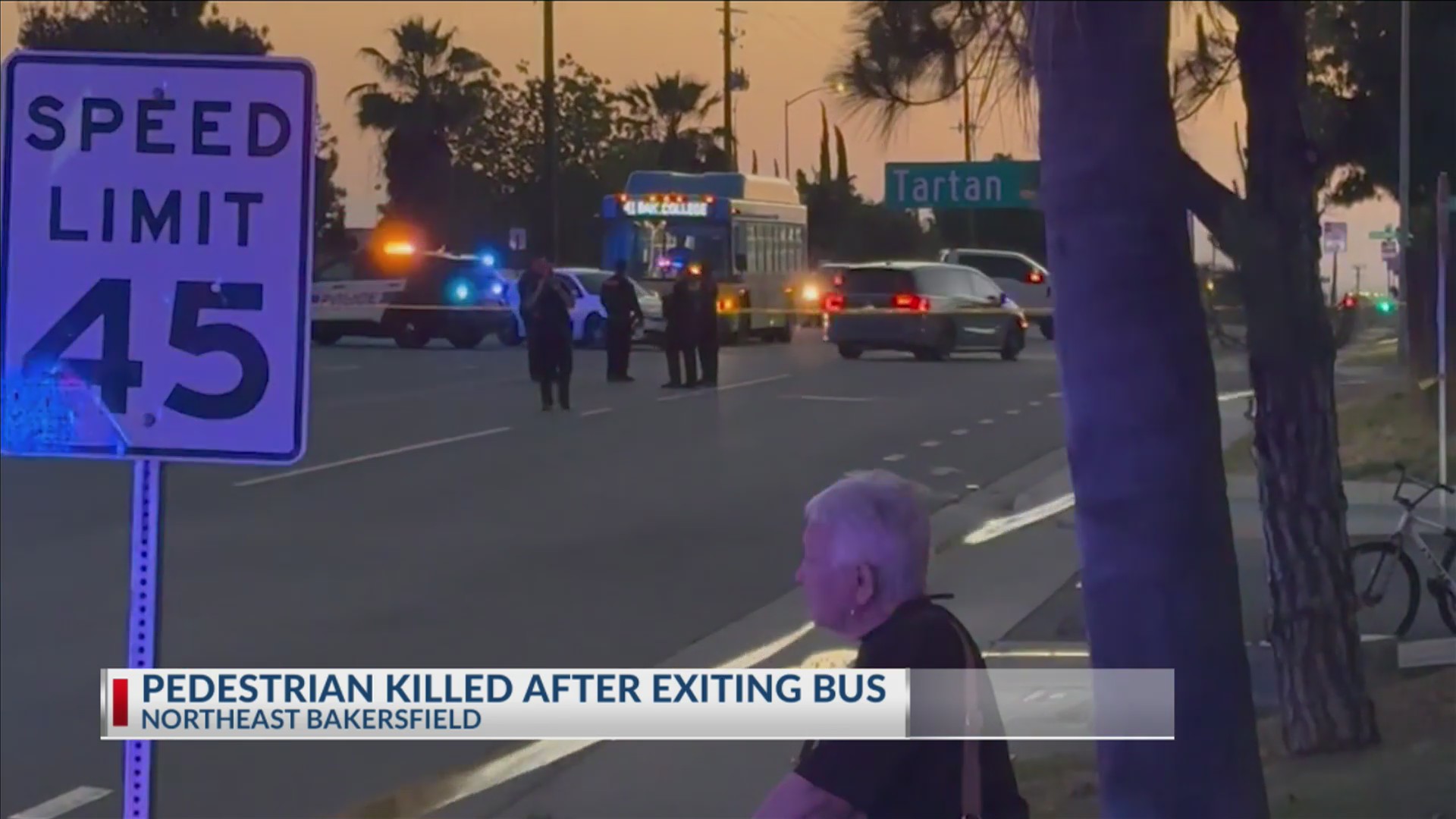 Man struck by vehicle after exiting bus on Auburn St