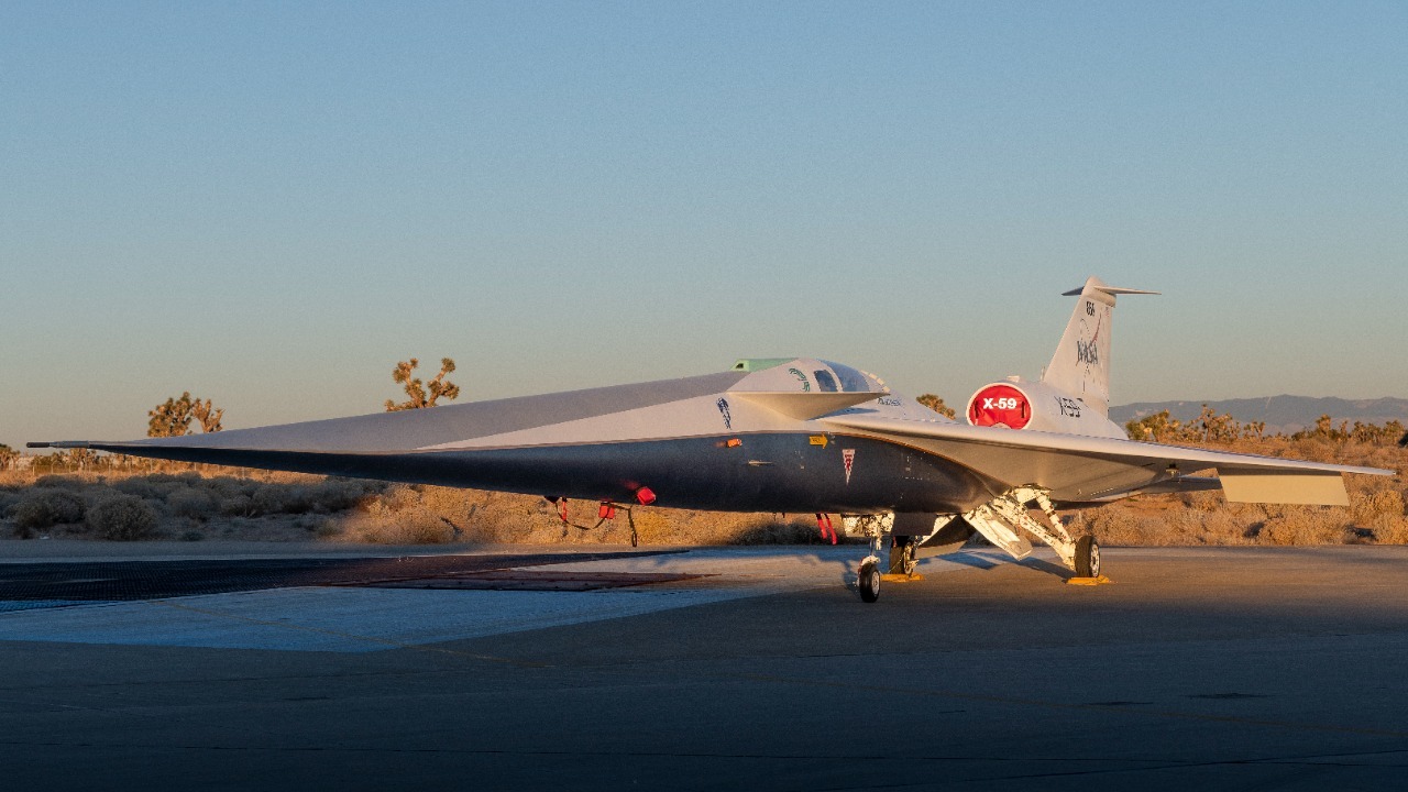 NASA’s X-59 quiet supersonic jet completes first wheels-up test flights