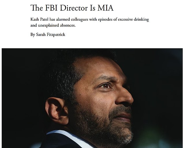 FBI Director Kash Patel sues The Atlantic magazine over 'defamatory ...