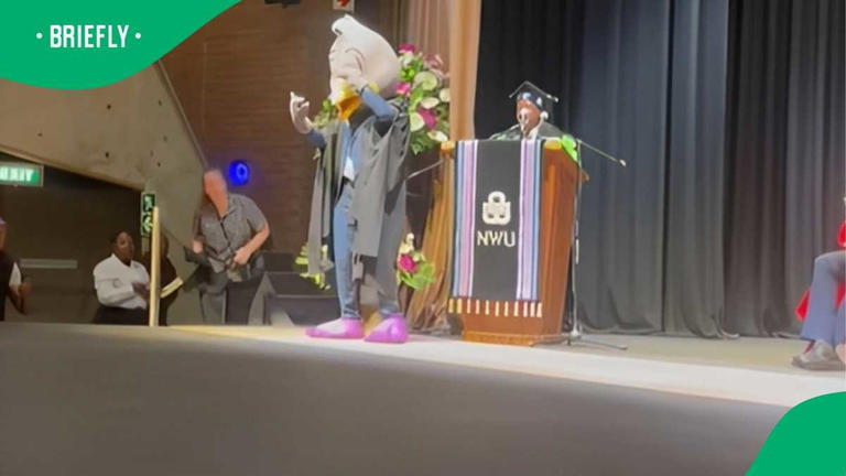 North-West University mascot graduates steal the show at official ...