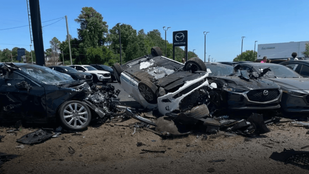 Authorities: Driver with medical emergency crashes into cars at dealership
