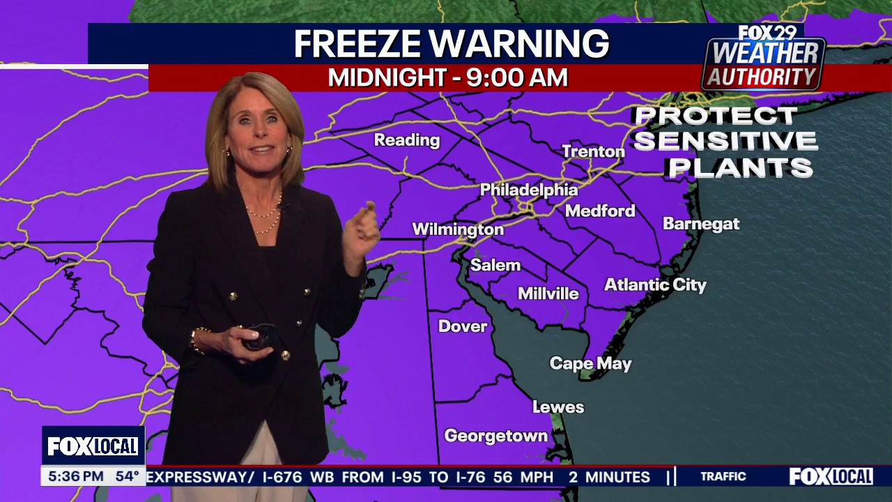 Weather Authority: Freeze warning begins at midnight