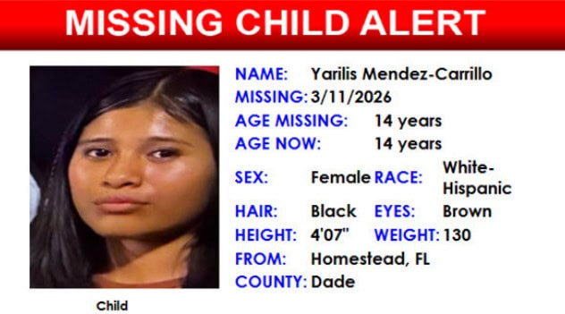 Florida missing child alert issued for 14-year-old Homestead girl ...
