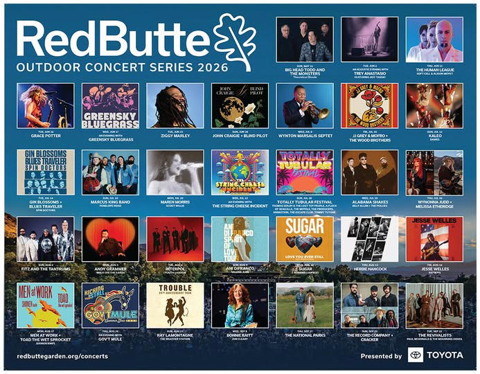 Red Butte Garden outdoor concert series ticket sales begin