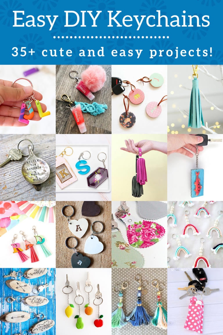 DIY keychains: 35+ ideas to gift or sell