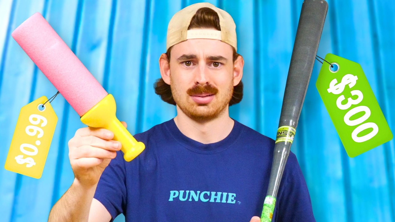 $1 vs. $300 wiffleball bat