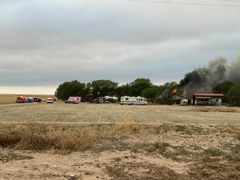 Multiple crews on scene of structure fire in north Lubbock County