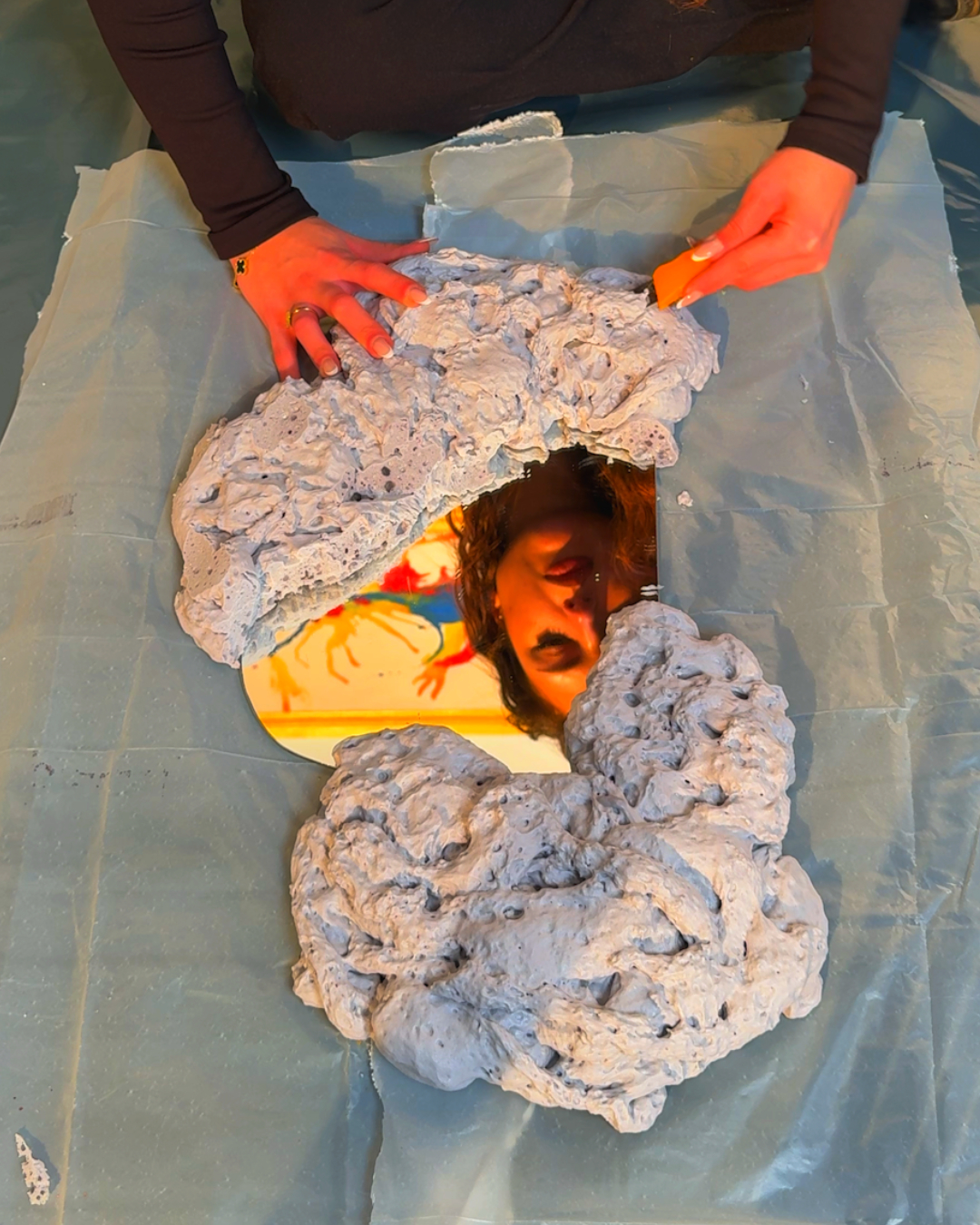 DIY unique mirror decor🪞