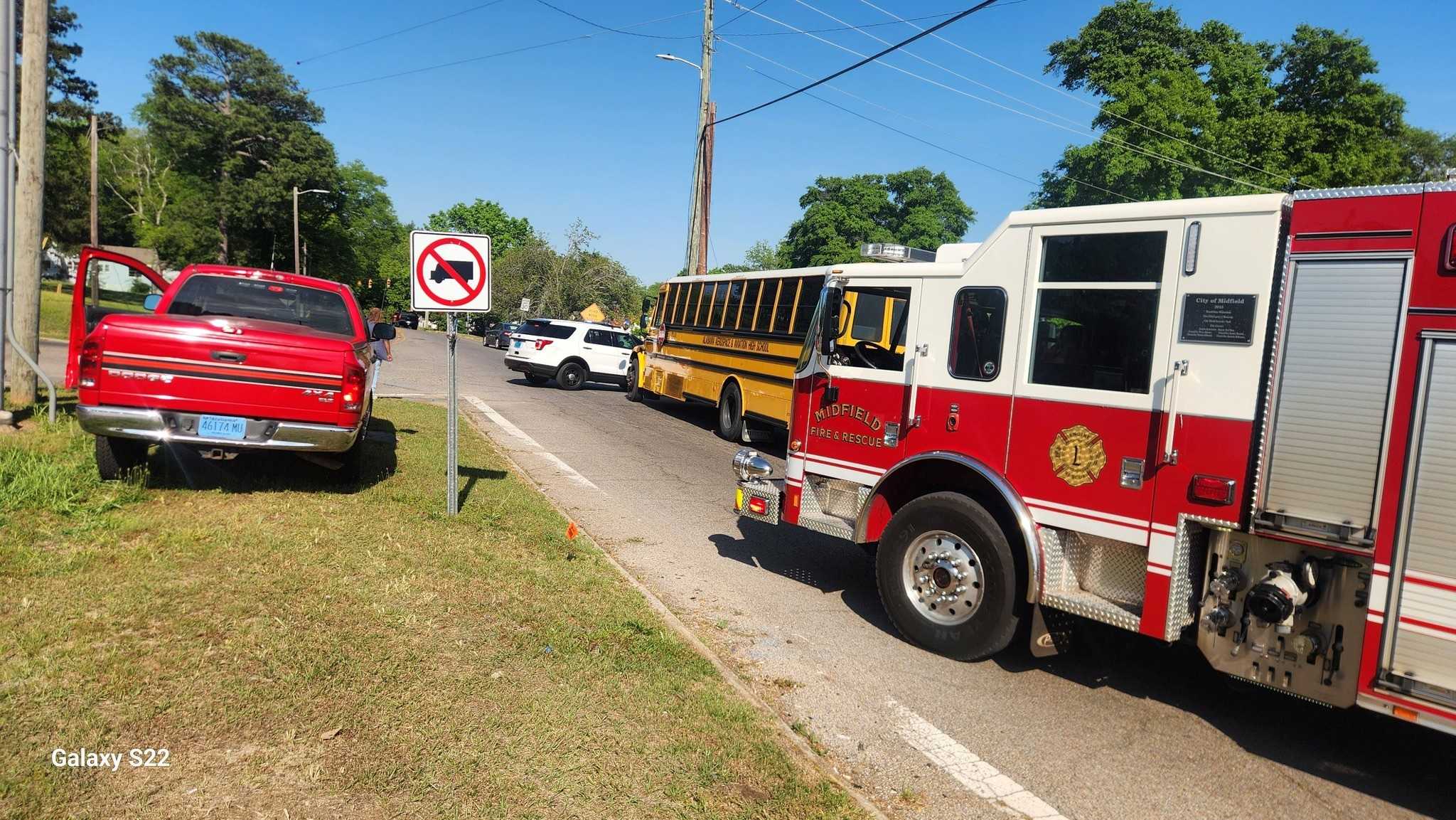 3 students injured in incident involving school bus in Midfield
