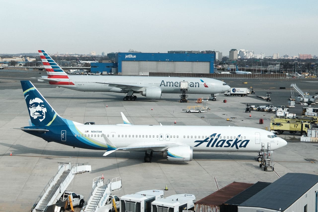 Alaska Air suspends guidance, citing jet fuel costs. The stock is down.