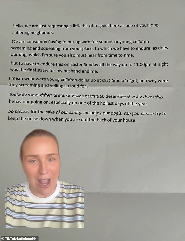 Aussie outraged by anonymous note left in her mailbox as neighbour ...