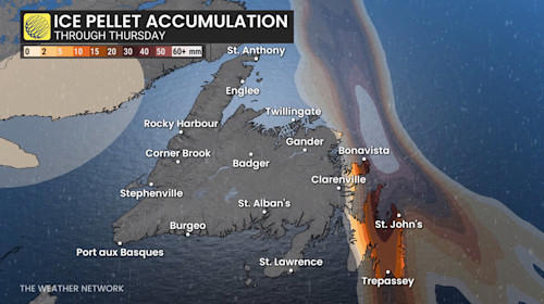 Multi-day ice and snow threat in Newfoundland could cause power, travel ...