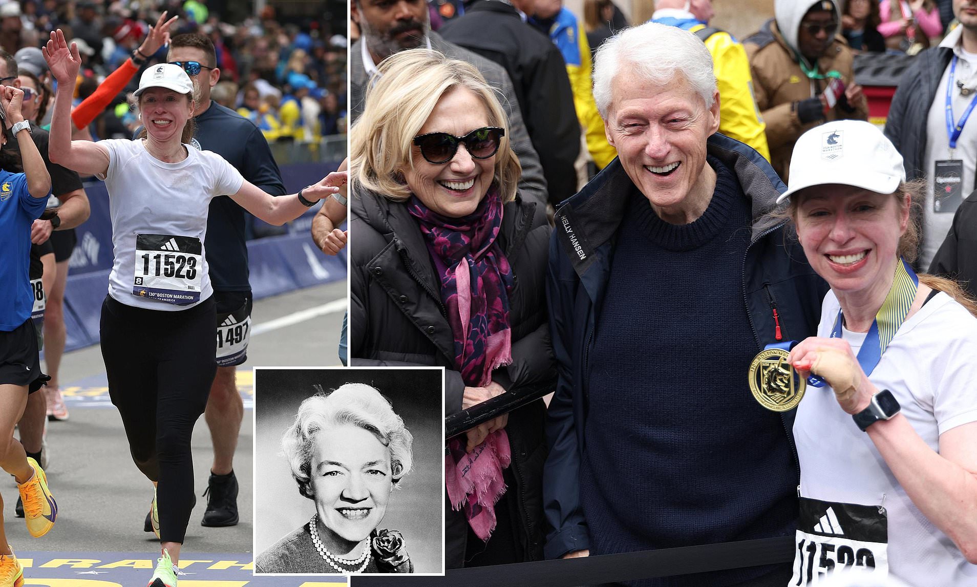 Chelsea Clinton runs Boston Marathon under pseudonym with subtle ...