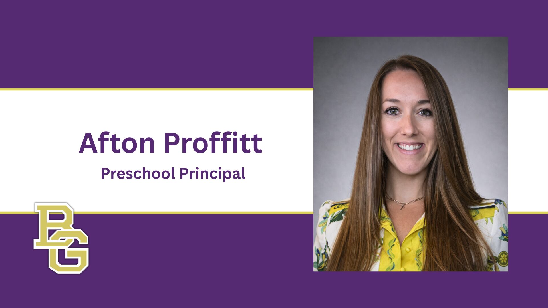 BGISD names Afton Proffitt as the next preschool principal
