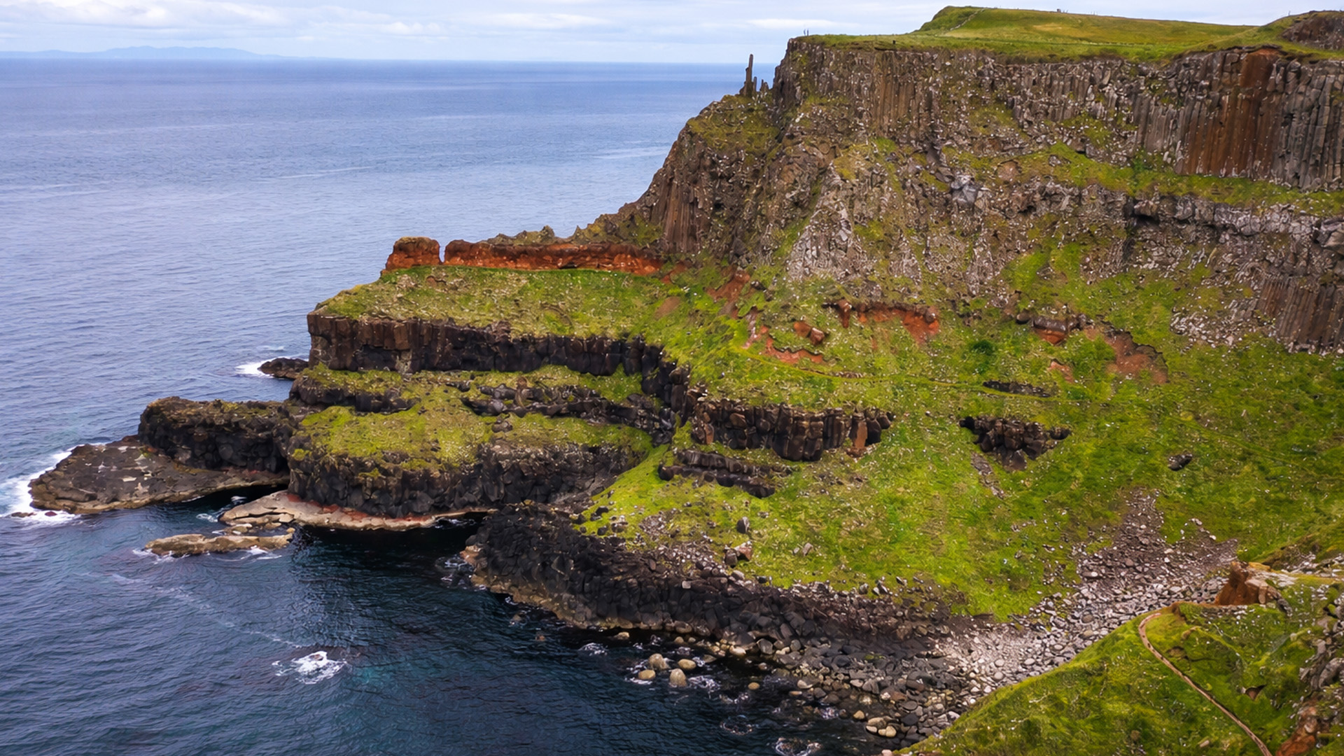 Would you walk along this cliff?