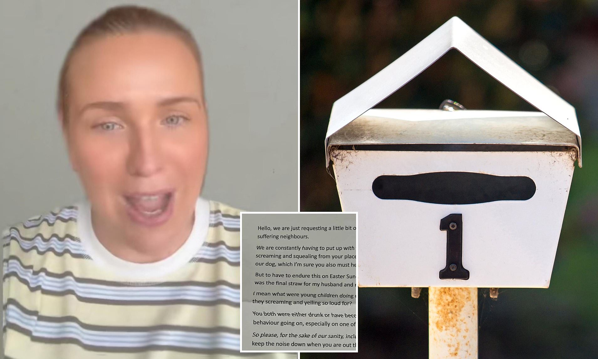 Aussie outraged by anonymous note left in her mailbox as neighbour ...