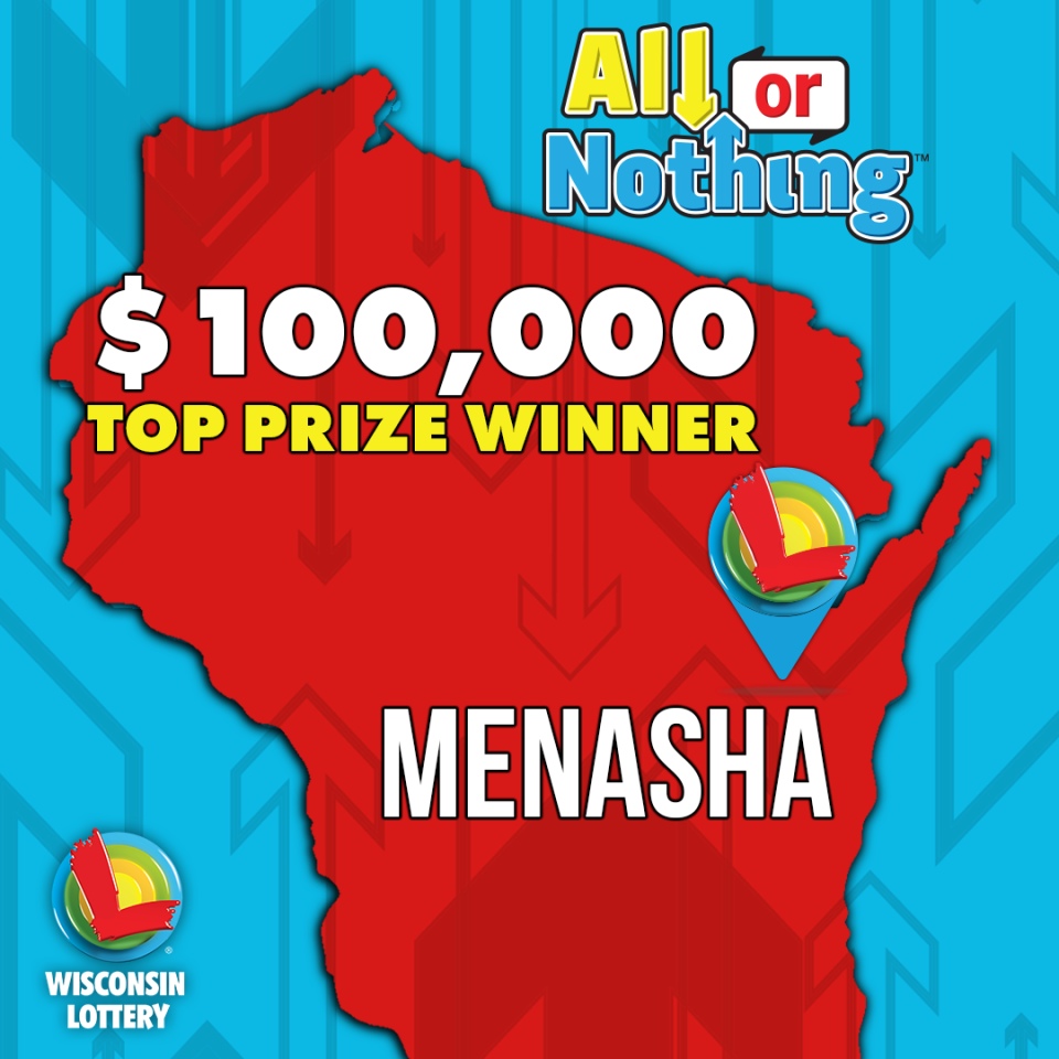 $100,000 Wisconsin Lottery winning ticket sold in Menasha